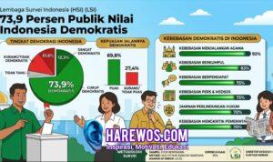 Survei LSI: Demokrasi RI Dapat Dukungan 73,9 Persen Warga