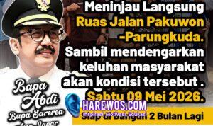 Sukabumi Mubarokah Bupati Asep Japar Pastikan Perbaikan Jalan Pakuwon Dimulai Dua Bulan Lagi