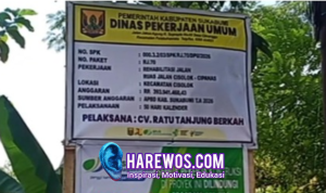 Sukabumi Mubarokah, Perbaikan Jalan Menuju Wisata Geyser Cisolok Oleh Dinas PU Sukabumi