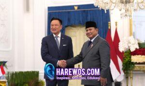 Prabowo dan PM Thailand Komitmen Tingkatkan Perdagangan hingga USD 20 Miliar pada 2030